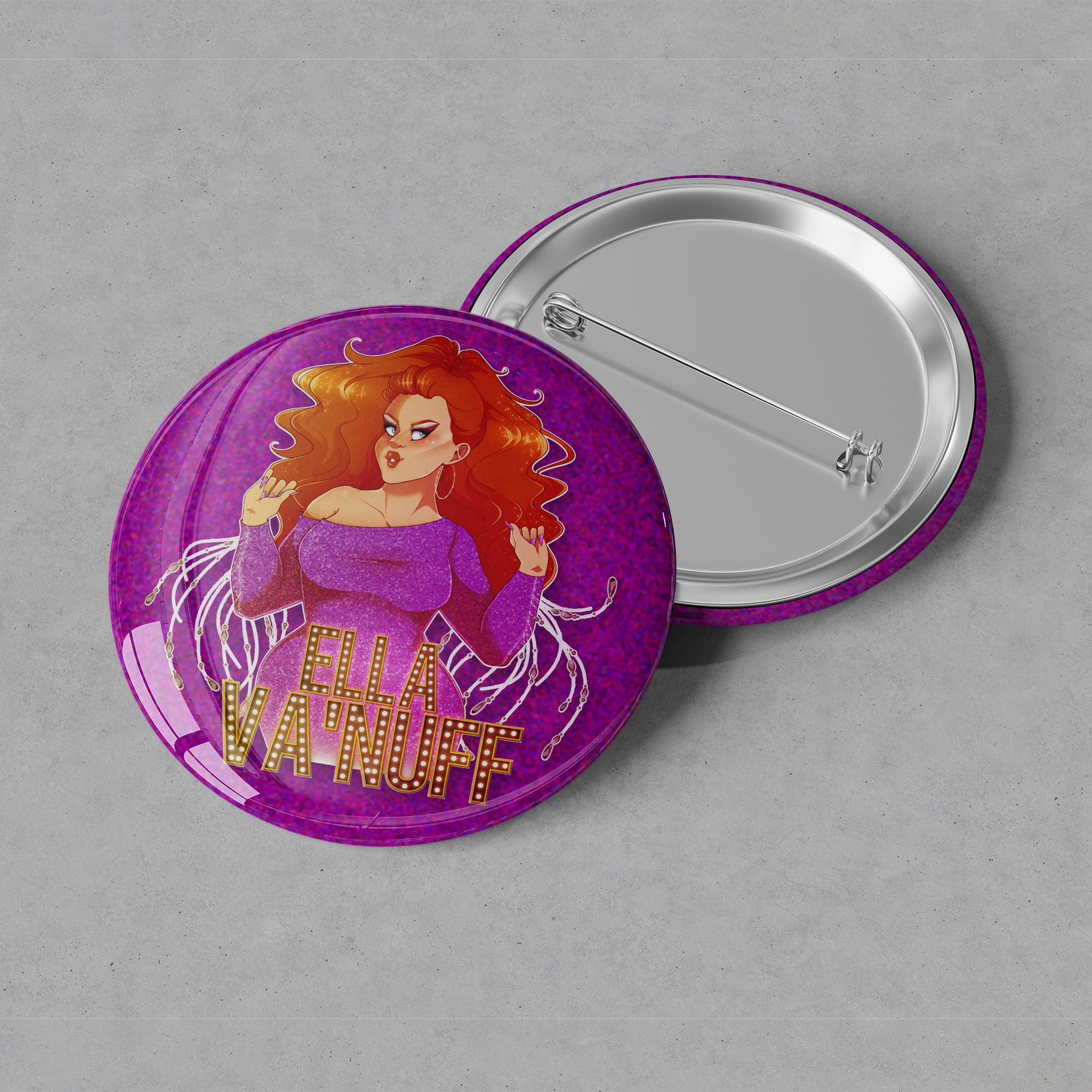 Ella Va'Nuff - Logo Button