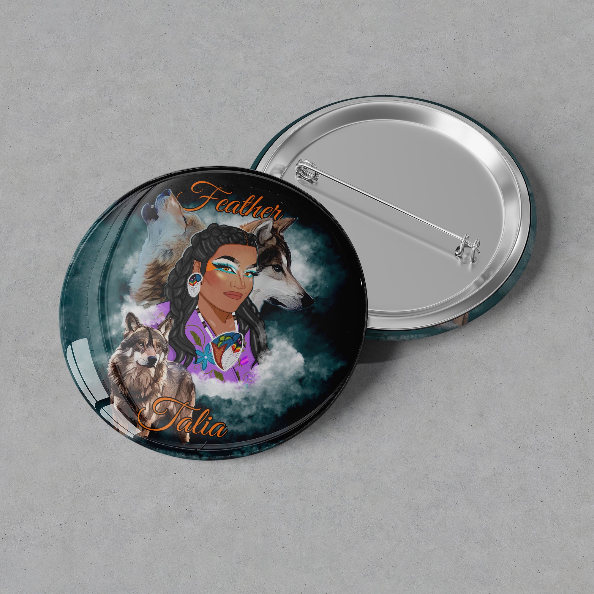 Feather Talia - Logo Button