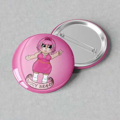 Lucy Bead - Cartoon Cutie Button