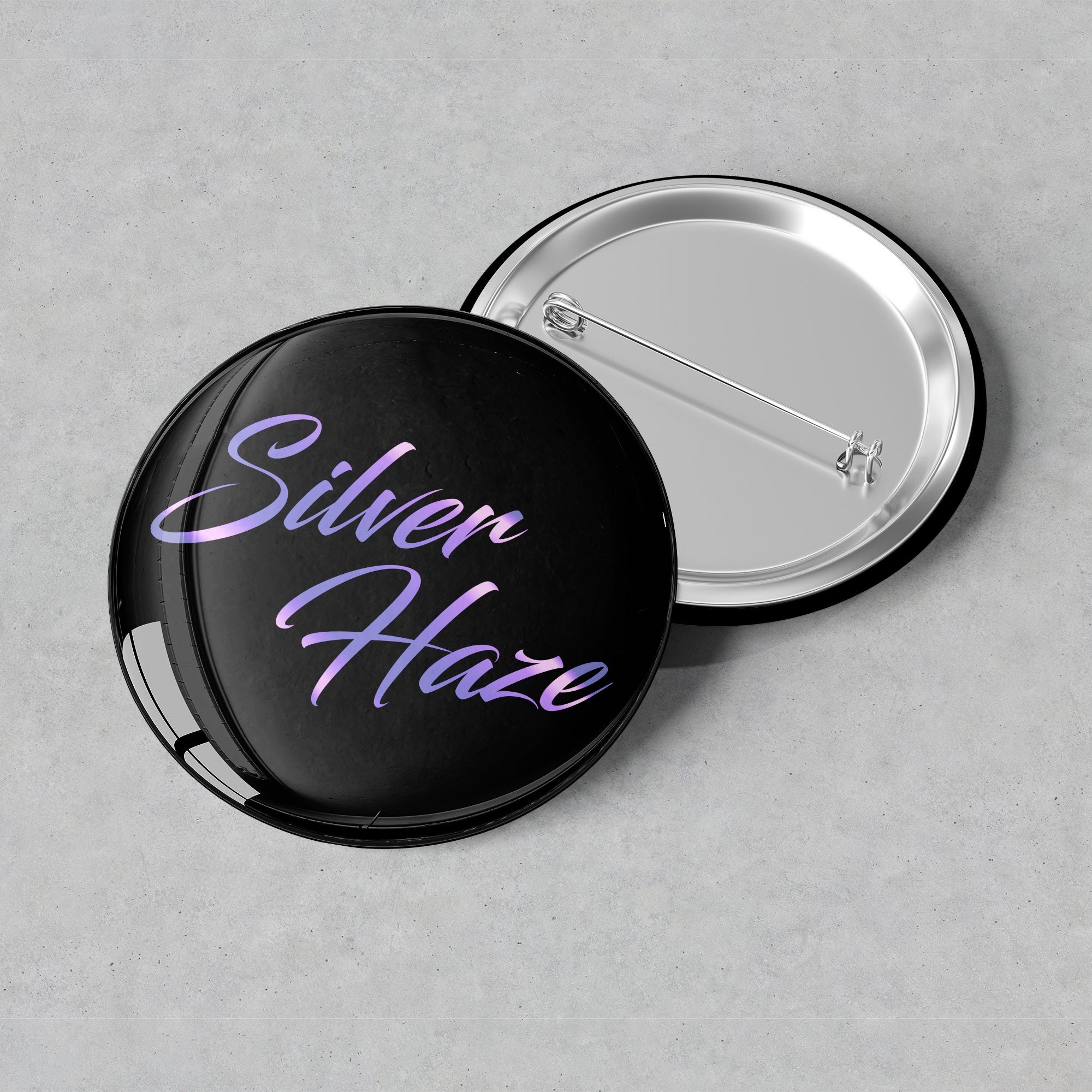 Silver Haze - Logo Button