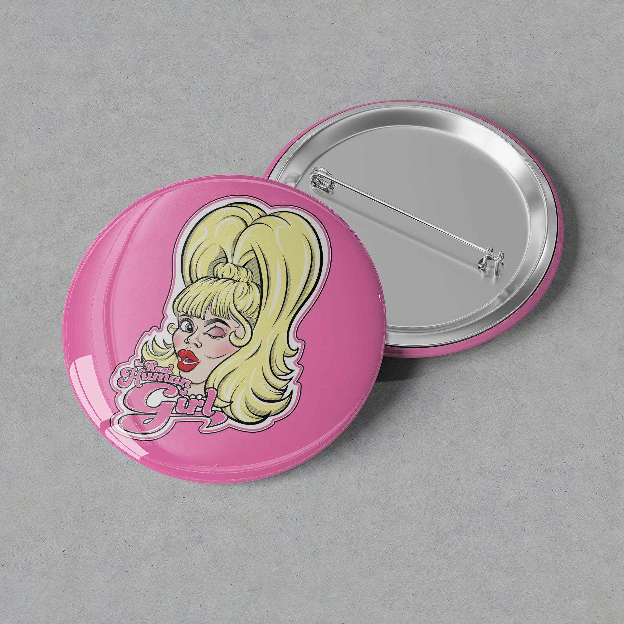Human Girl - Logo Button