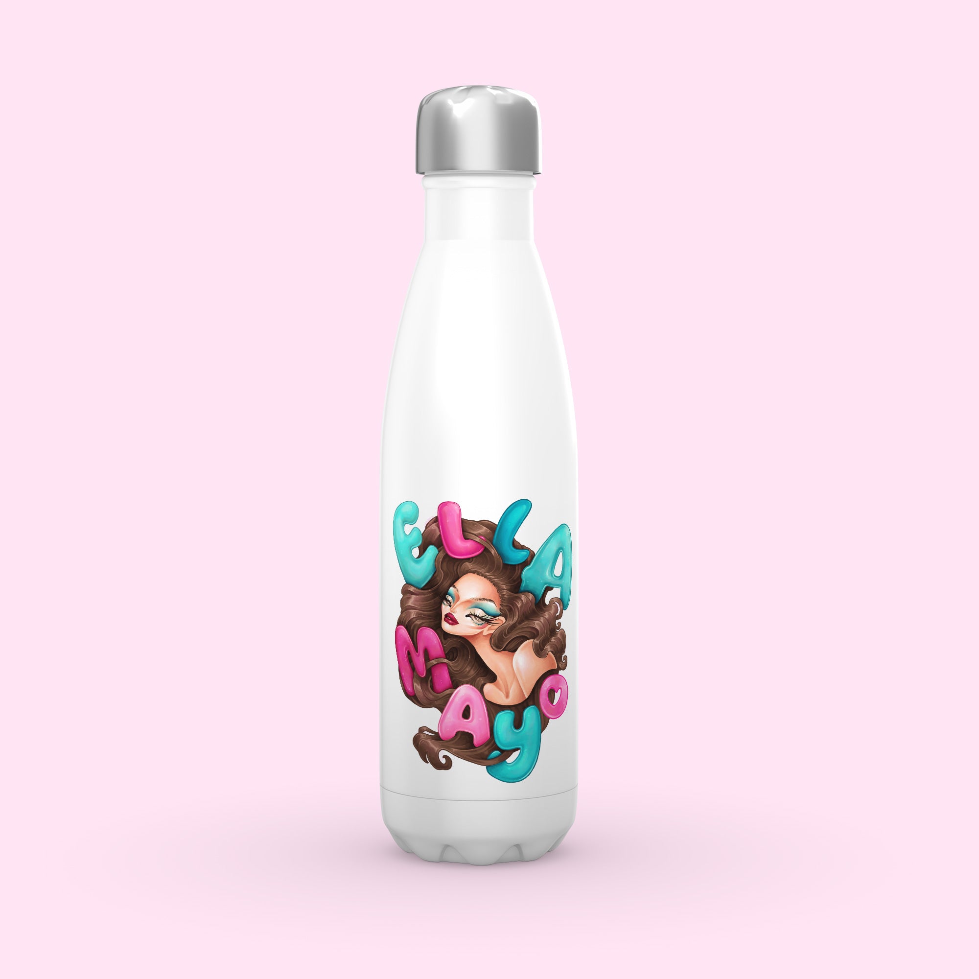 Ella Mayo - Brunette Goddess Coke Water Bottle