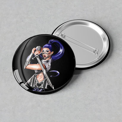 Aria Doll - Warrior Princess Button