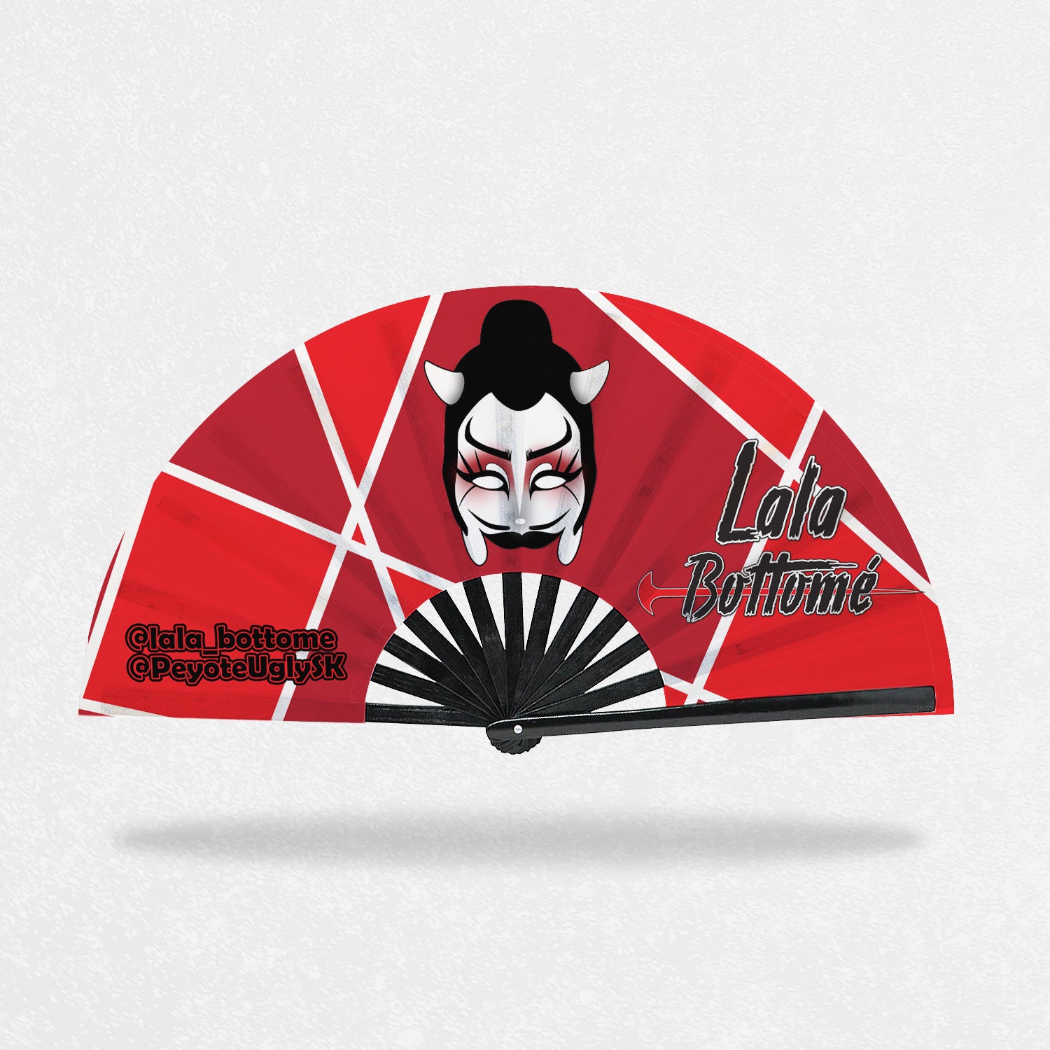 Lala Bottomé - Geometric Demon Head Clack Fan