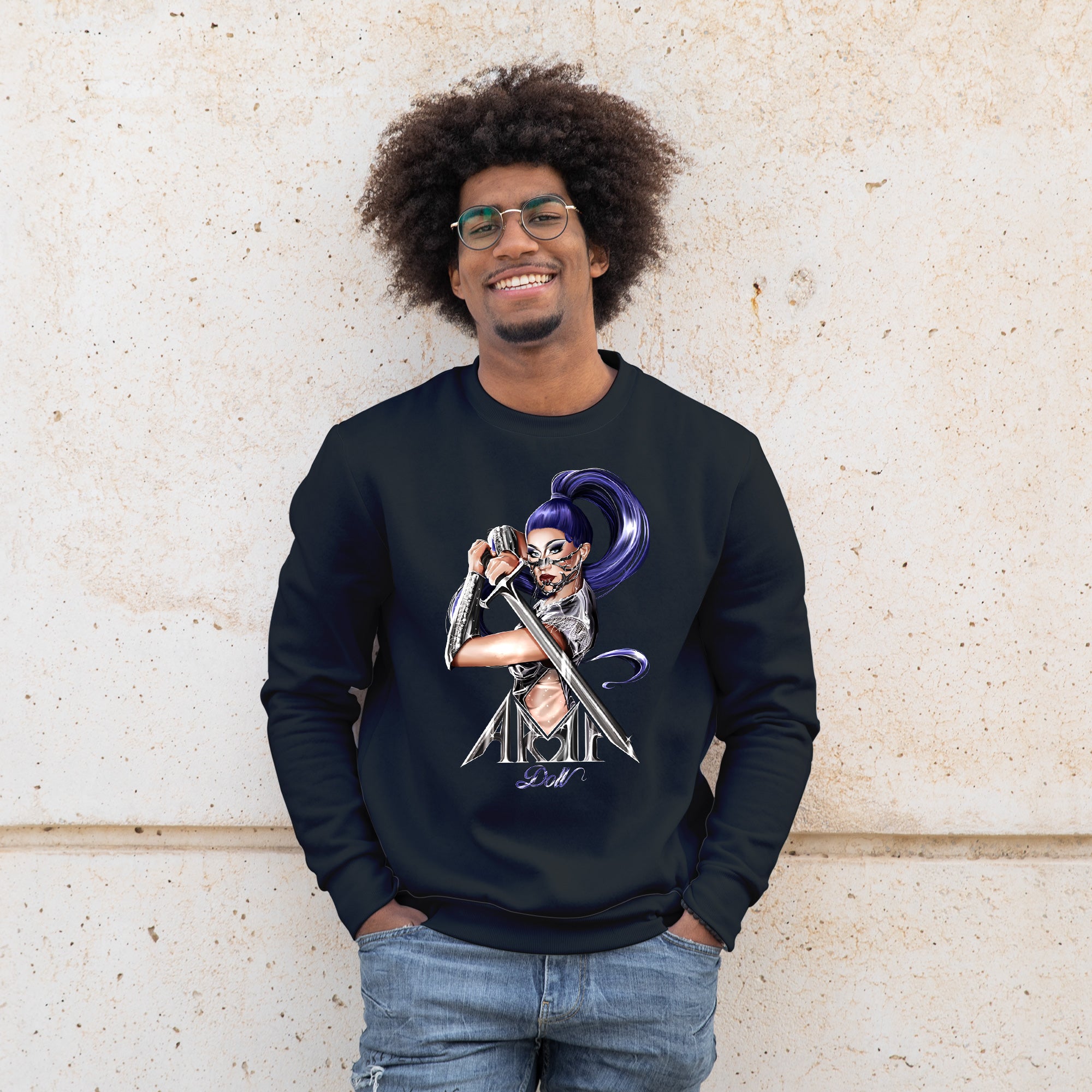 Aria Doll - Warrior Princess Crewneck Sweater