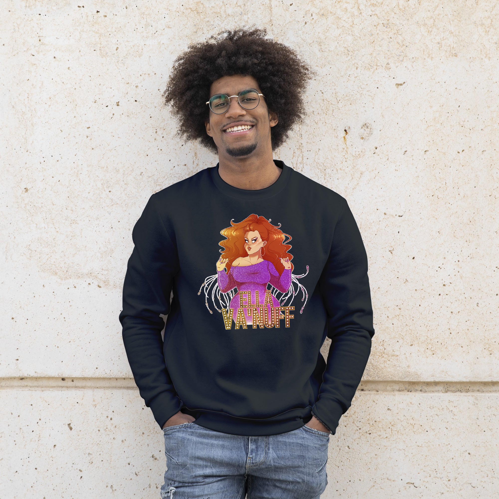 Ella Va'Nuff - Logo Crewneck Sweater
