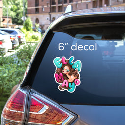 Ella Mayo - Brunette Goddess Decal