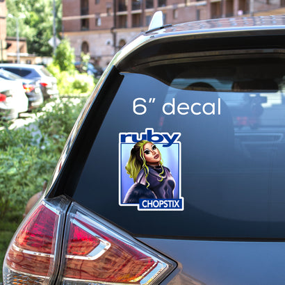 Ruby Chopstix - Logo Decal