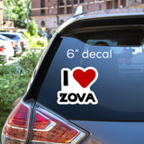 Zova Da Silva - I Love Zova Decal