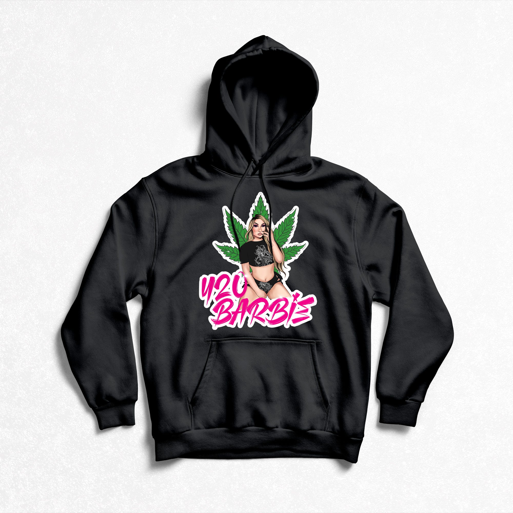 Porcelain Barbie - 420 Barbie Pullover Hoodie