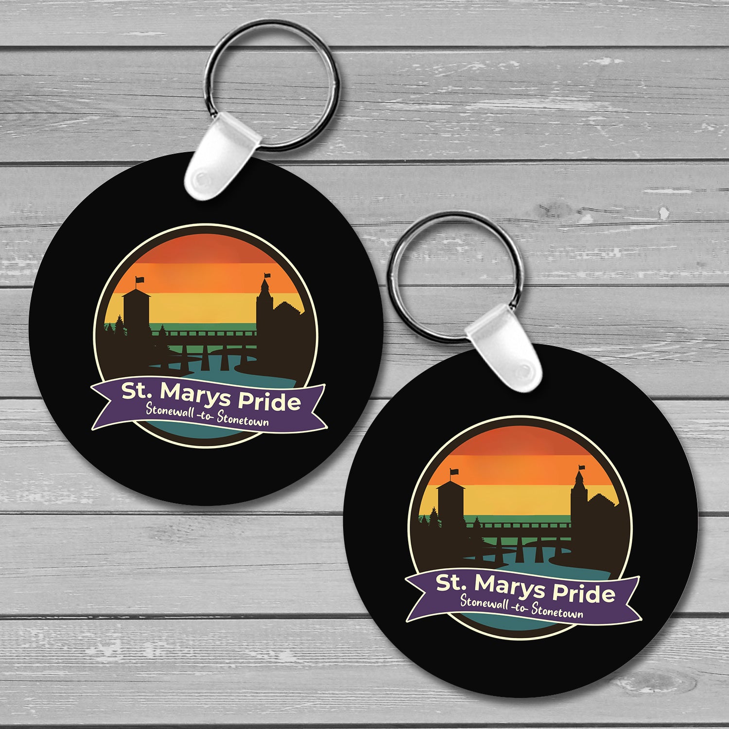 St.Mary's Pride - Logo Round Keychain
