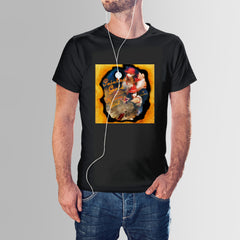 Human Girl - Painted Gold Shirt