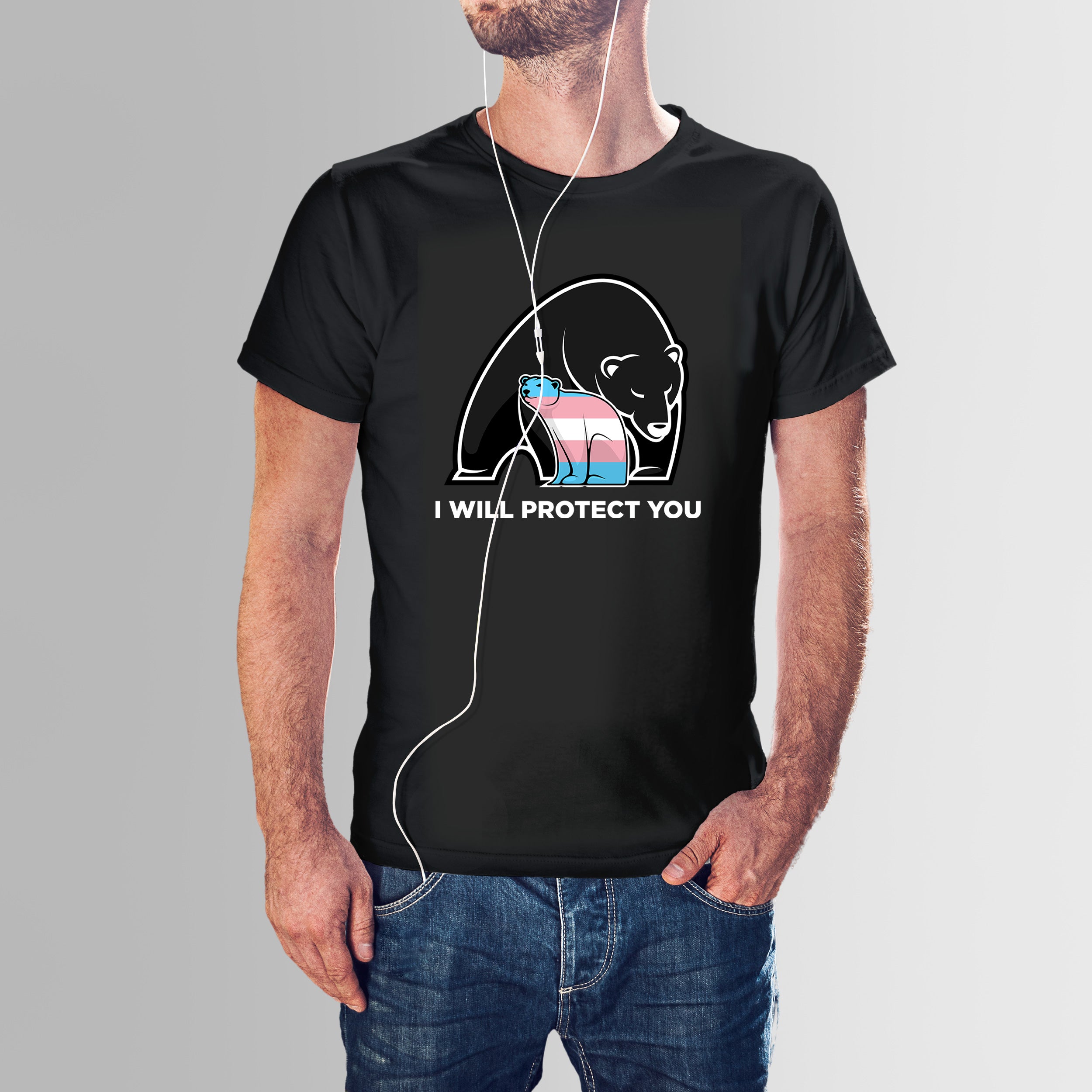 Pride - I Will Protect You - Trans Shirt