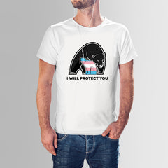 Pride - I Will Protect You - Trans Shirt