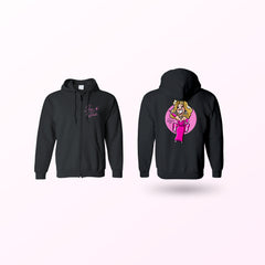 Jane Hustle - Logo by Lemon Drop Zip Up Hoodie
