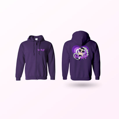 Liv Bright - Logo Zip Up Hoodie
