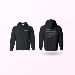 Pride - Say Gay - Zip Up Hoodie