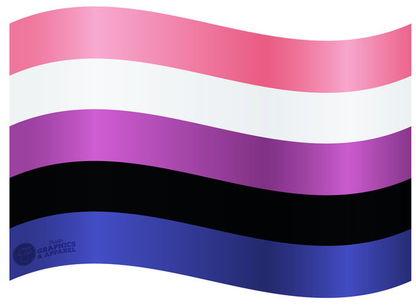 Pride Genderfluid Flag Decal Dragmerch Ca