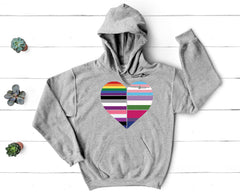 Pride - Heart Flags - Pullover Hoodie