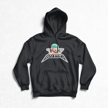 Alma Bitches - Black Logo Pullover Hoodie