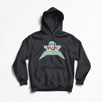 Alma Bitches - Teal Logo Pullover Hoodie