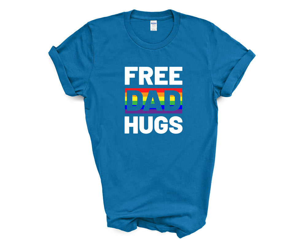 Pride - Free Dad Hugs Cut Out - Shirt