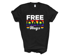 Pride - Free Dad Hugs Script - Shirt
