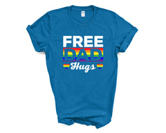 Pride - Free Dad Hugs Script - Shirt