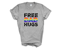Pride - Free Dad Hugs Rainbow - Shirt
