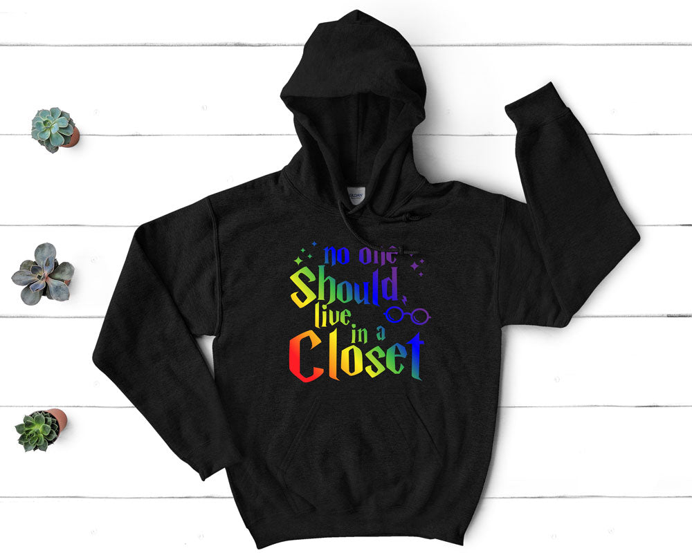Pride - No One Should Live in a Closet - Pullover Hoodie