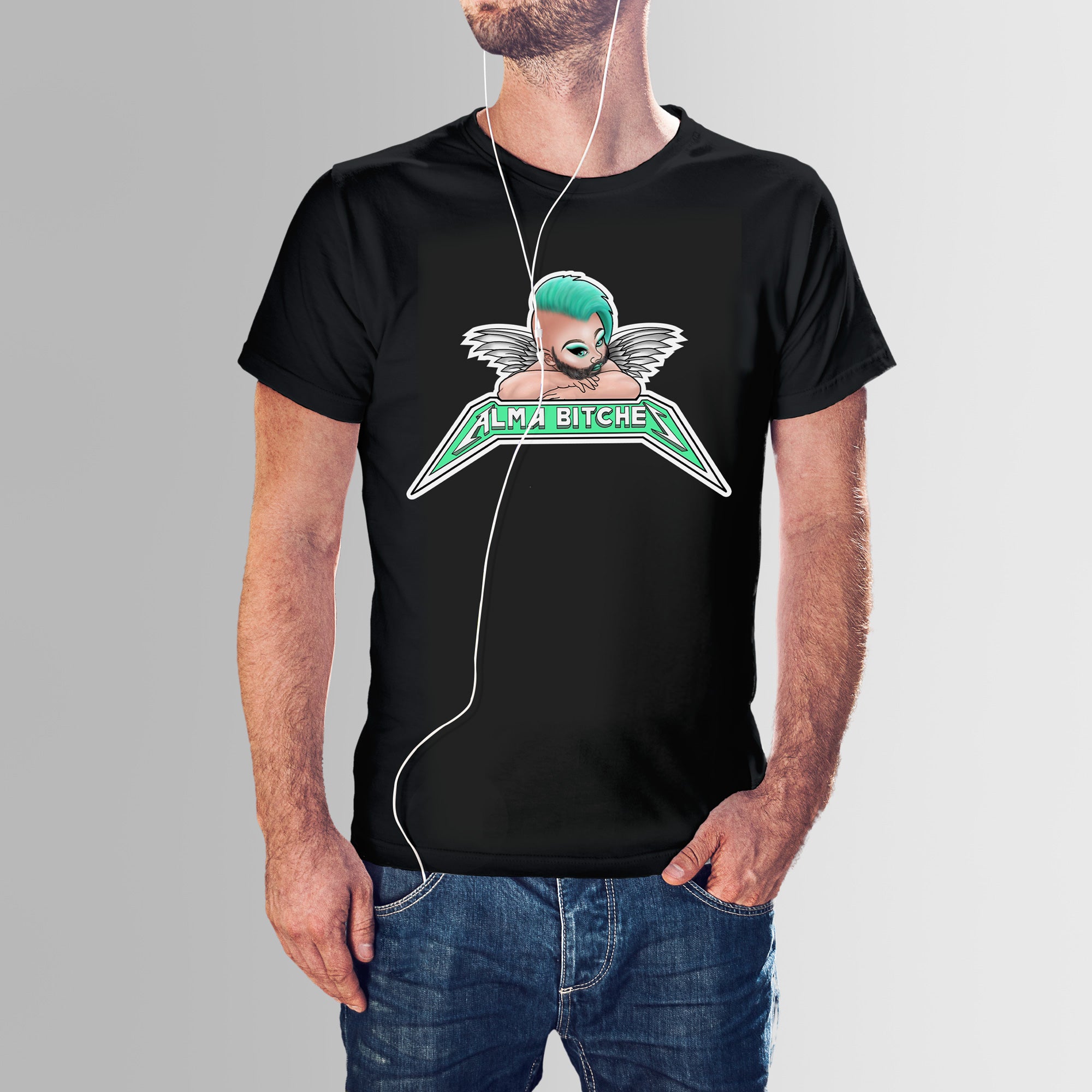 Alma Bitches - Teal Logo Shirt