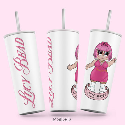 Lucy Bead - Name Skinny Tumbler