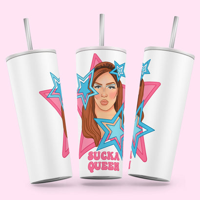 Sucka Queen - Logo Skinny Tumbler