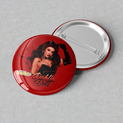 Dahlia Doll - Logo Button