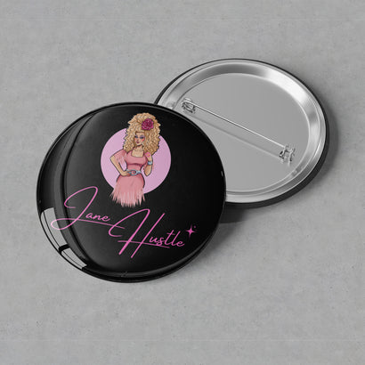 Jane Hustle - Logo Button