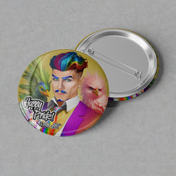 Justin Abit - Happy Pride Button