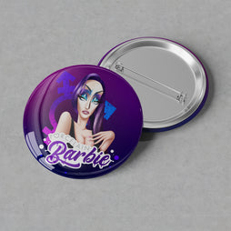 Porcelain Barbie - Logo Button