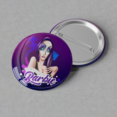 Porcelain Barbie - Logo Button