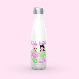 Doll Haus - Anne Tique Doll and Ultra Violet Coke Water Bottle