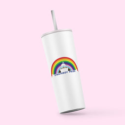 Strathroy Pride - Rainbow Over Town Hall Skinny Tumbler