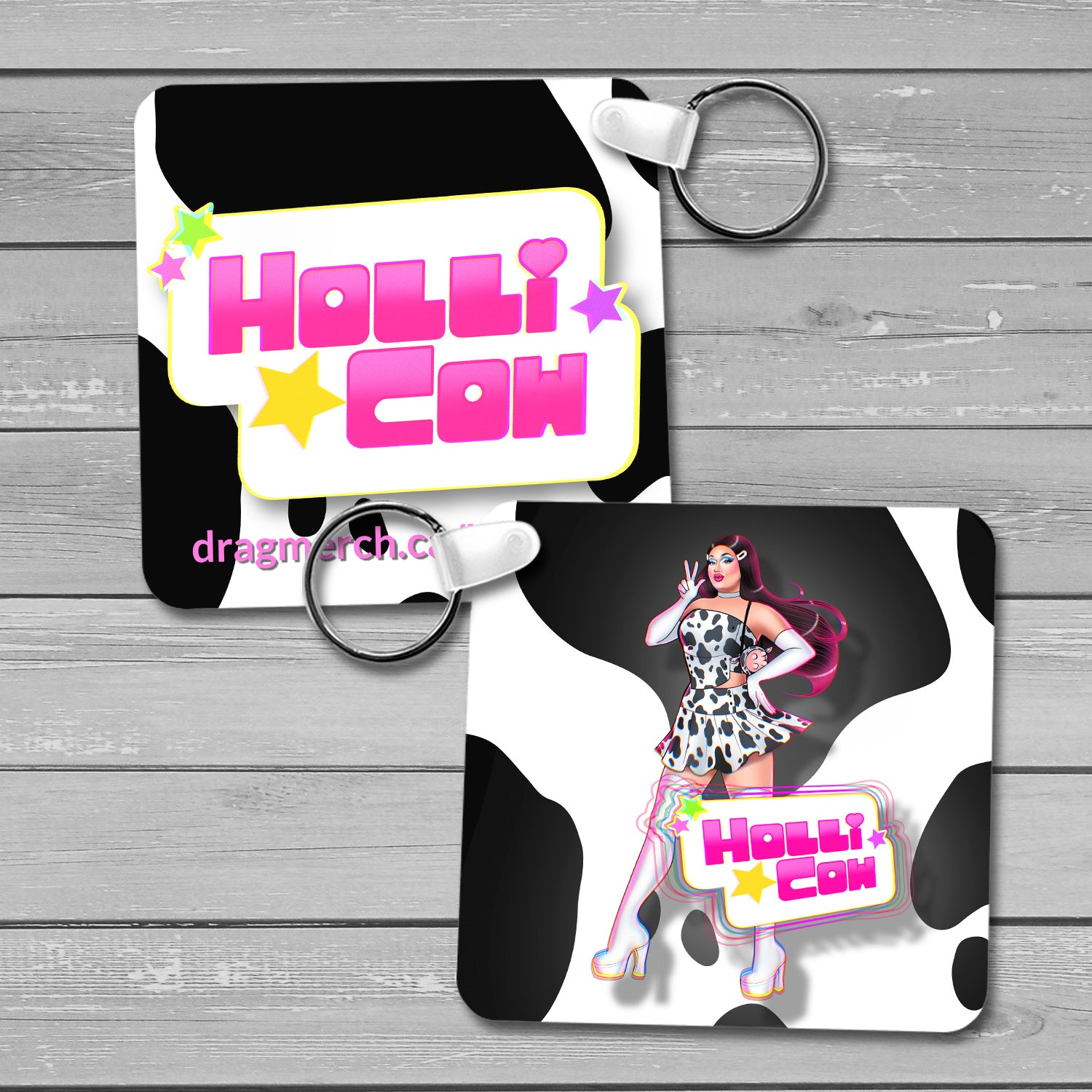 Holli Cow - Logo Keychain
