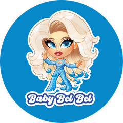 Baby Bel Bel - Blue Dancer Button