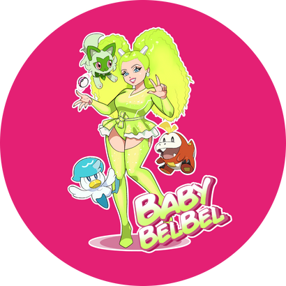 Baby Bel Bel - Neon Queen Button