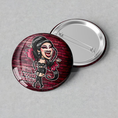 Miss Exposé Daniels - Logo Button