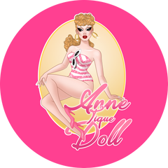 Anne Tique Doll - Logo Button