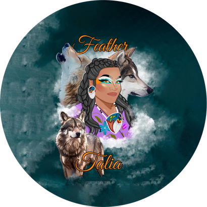 Feather Talia - Logo Button