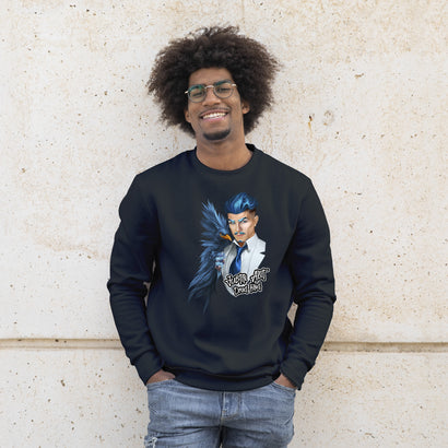 Justin Abit - Feeling Blue Crewneck Sweater