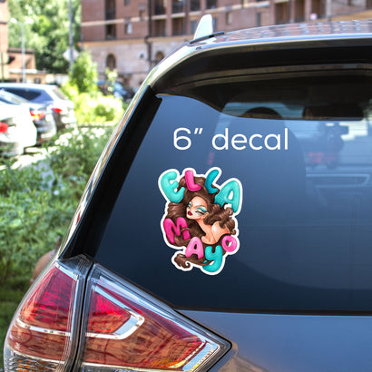 Ella Mayo - Brunette Goddess Decal