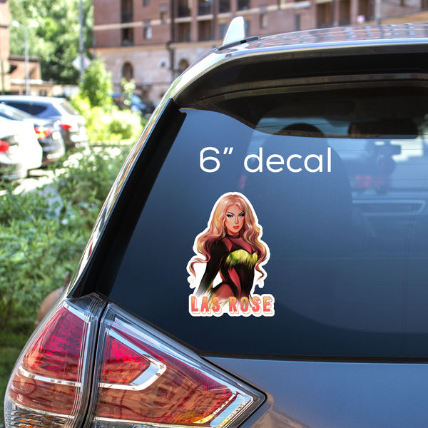 Las Rose - Logo Decal – DragMerch.ca