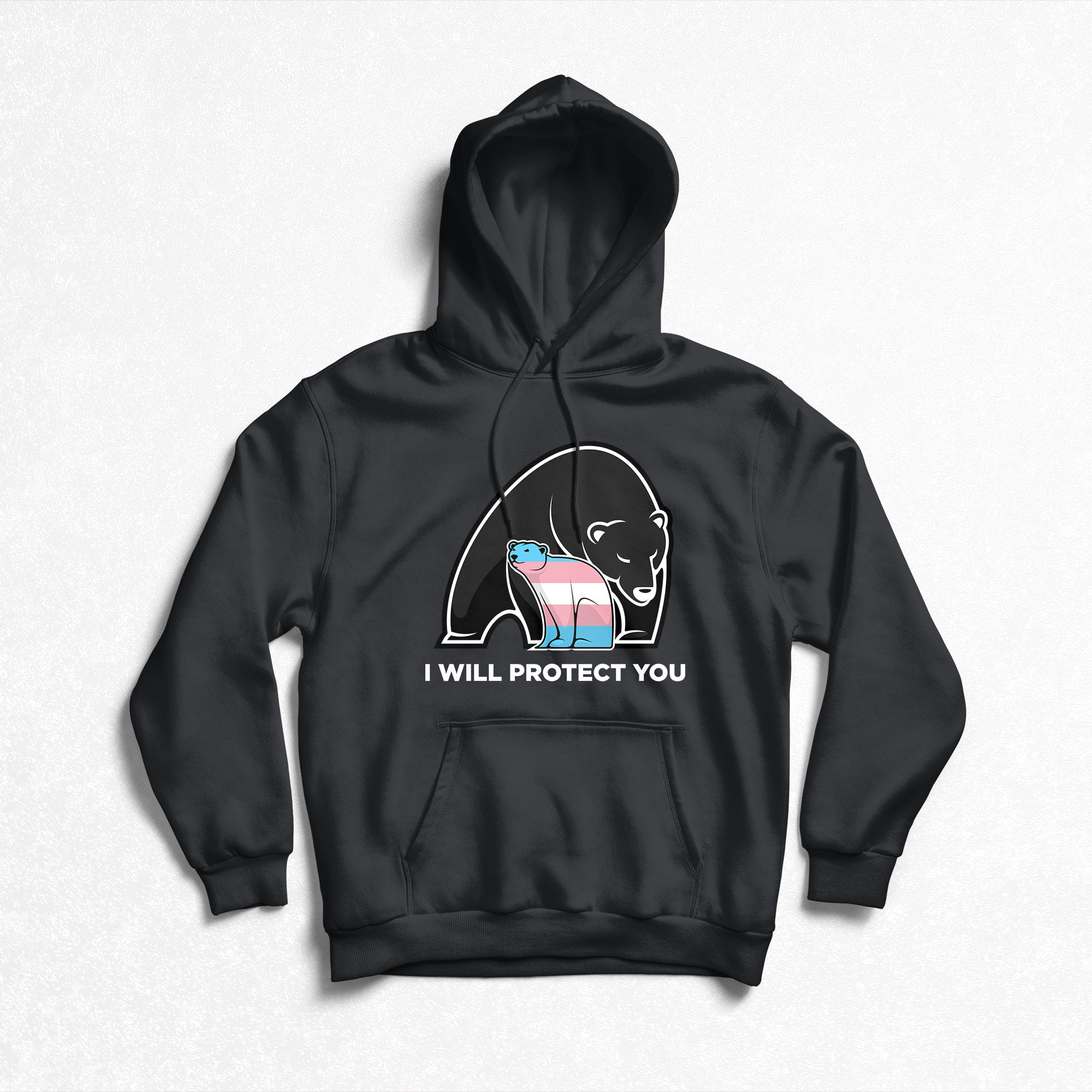 Pride - I Will Protect You - Trans Pullover Hoodie